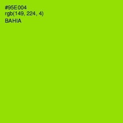 #95E004 - Bahia Color Image