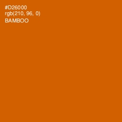 #D26000 - Bamboo Color Image