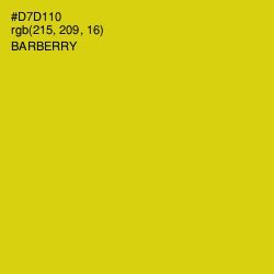#D7D110 - Barberry Color Image
