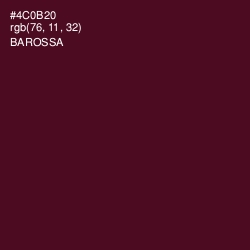 #4C0B20 - Barossa Color Image