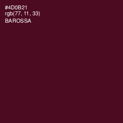 #4D0B21 - Barossa Color Image