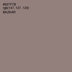 #937F7B - Bazaar Color Image