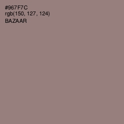 #967F7C - Bazaar Color Image