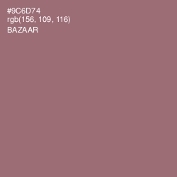 #9C6D74 - Bazaar Color Image