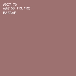 #9C7170 - Bazaar Color Image