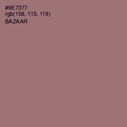 #9E7377 - Bazaar Color Image