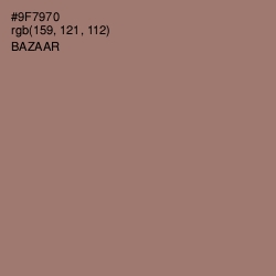 #9F7970 - Bazaar Color Image