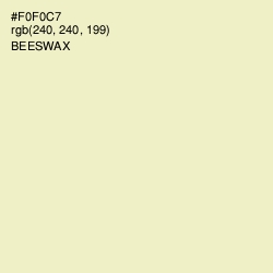 #F0F0C7 - Beeswax Color Image