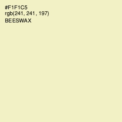 #F1F1C5 - Beeswax Color Image