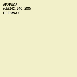 #F2F0C8 - Beeswax Color Image
