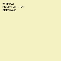 #F4F1C2 - Beeswax Color Image