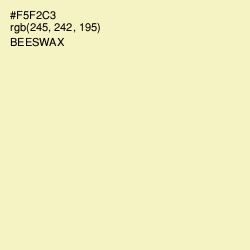 #F5F2C3 - Beeswax Color Image