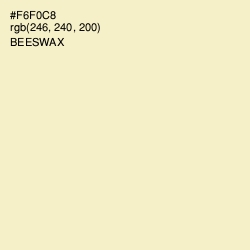 #F6F0C8 - Beeswax Color Image