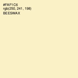 #FAF1C6 - Beeswax Color Image