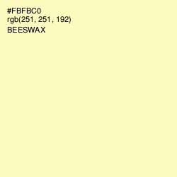 #FBFBC0 - Beeswax Color Image