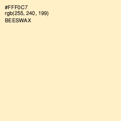 #FFF0C7 - Beeswax Color Image