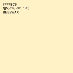 #FFF2C6 - Beeswax Color Image