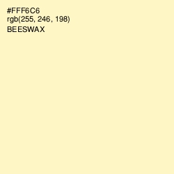 #FFF6C6 - Beeswax Color Image