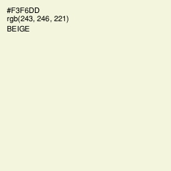 #F3F6DD - Beige Color Image