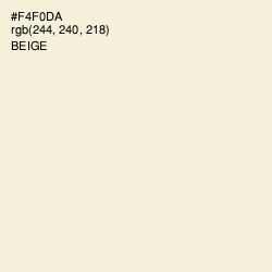 #F4F0DA - Beige Color Image