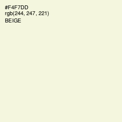 #F4F7DD - Beige Color Image