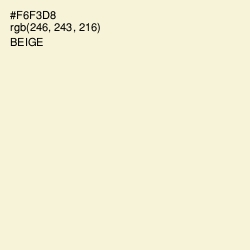 #F6F3D8 - Beige Color Image