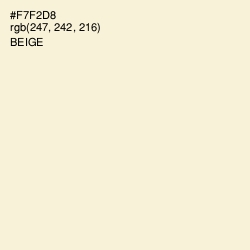 #F7F2D8 - Beige Color Image