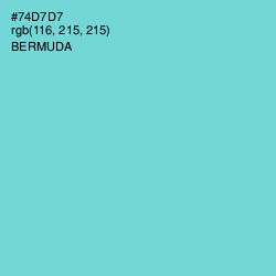 #74D7D7 - Bermuda Color Image
