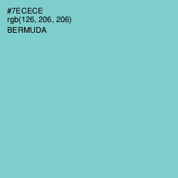 #7ECECE - Bermuda Color Image