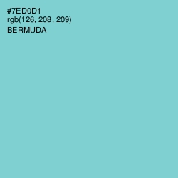 #7ED0D1 - Bermuda Color Image
