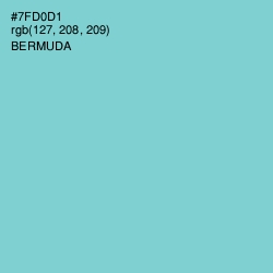 #7FD0D1 - Bermuda Color Image