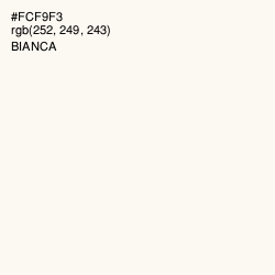 #FCF9F3 - Bianca Color Image