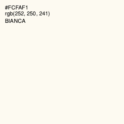 #FCFAF1 - Bianca Color Image