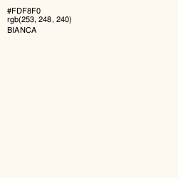 #FDF8F0 - Bianca Color Image