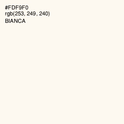 #FDF9F0 - Bianca Color Image