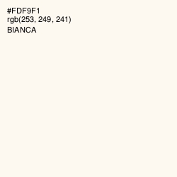 #FDF9F1 - Bianca Color Image