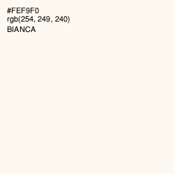 #FEF9F0 - Bianca Color Image