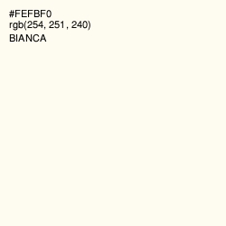 #FEFBF0 - Bianca Color Image