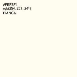 #FEFBF1 - Bianca Color Image