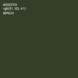 #333F29 - Birch Color Image