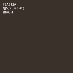 #3A312A - Birch Color Image