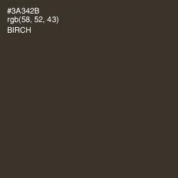 #3A342B - Birch Color Image