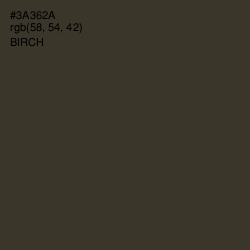#3A362A - Birch Color Image