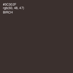 #3C302F - Birch Color Image
