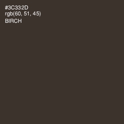 #3C332D - Birch Color Image