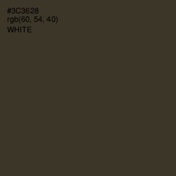#3C3628 - Birch Color Image