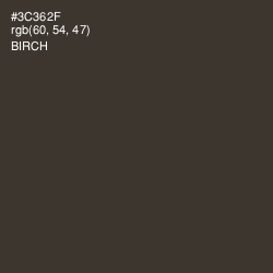 #3C362F - Birch Color Image
