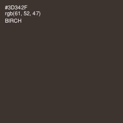 #3D342F - Birch Color Image
