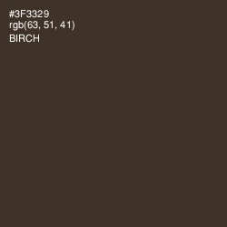 #3F3329 - Birch Color Image