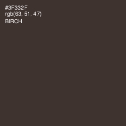#3F332F - Birch Color Image
